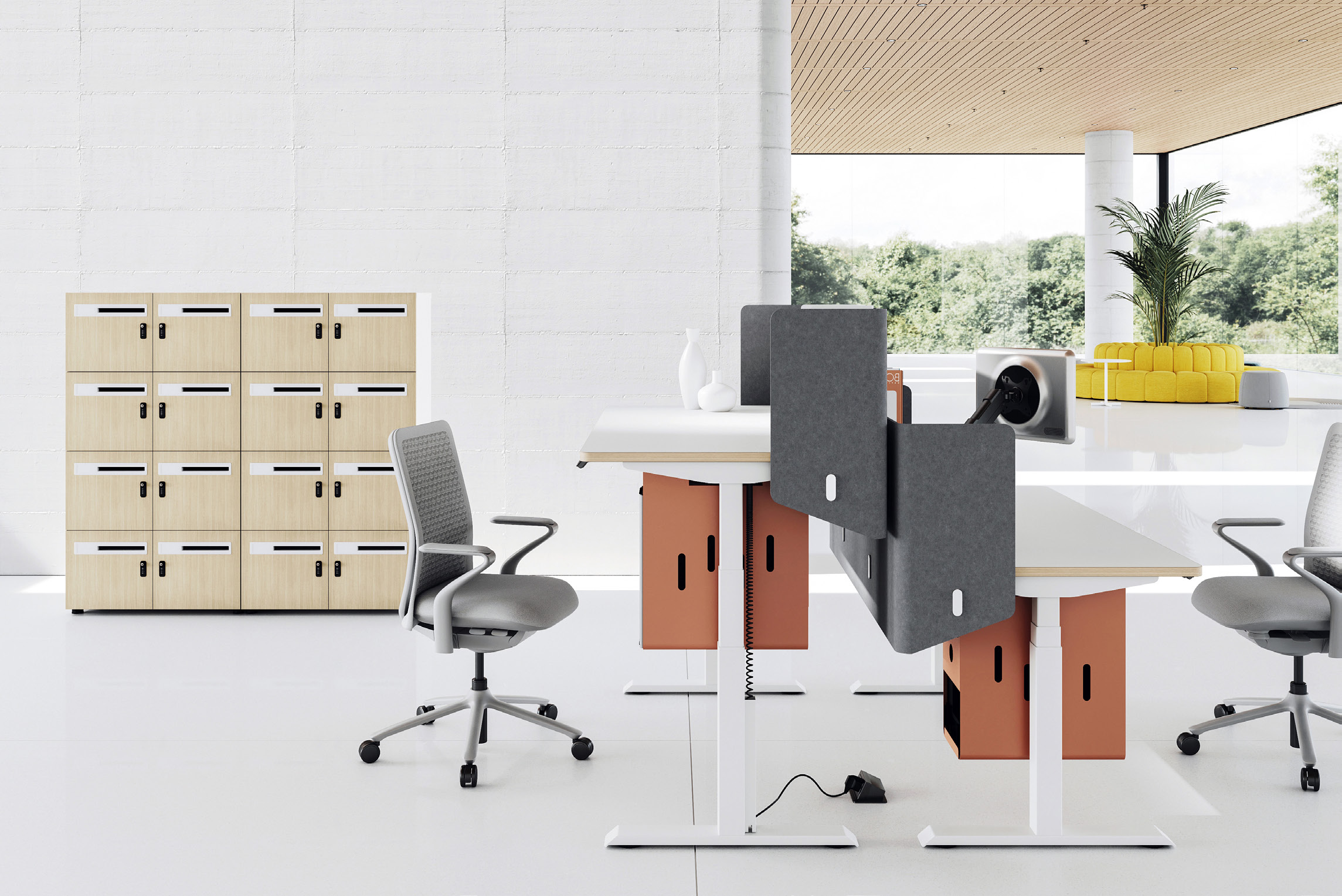 智能辦公新風(fēng)尚 電動(dòng)升降辦公桌與班臺(tái)升降會(huì)議桌